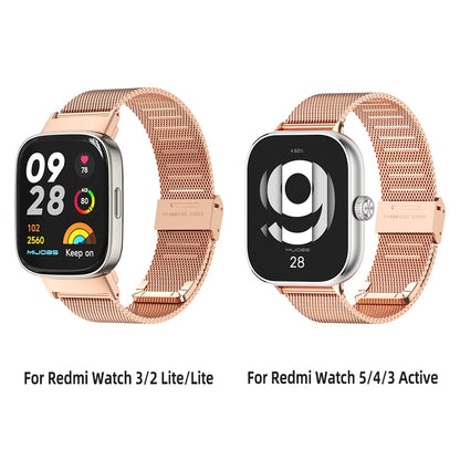 Correa Metálica para Xiaomi Redmi Watch 2 Lite / Watch 3 Active / Watch 4, 5, 6【Acero Inoxidable Ajustable