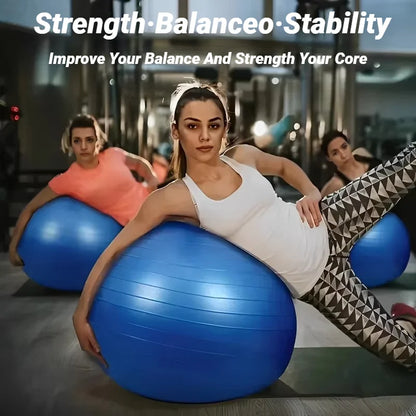 Pelota de Yoga y Pilates EXTRA GRANDE 【45-95 cm】- Anti Explosión, Ideal Gimnasio & Hogar