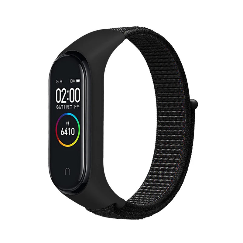 Correa Deportiva para Mi Band 3-10【Nailon Ajustable】- Pack 2 Unidades - Ligera y Transpirable