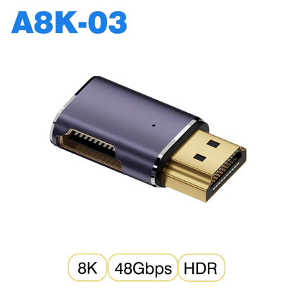 🎮 Adaptador HDMI 2.1 【8K@60Hz/4K@120Hz】- Compatible con PS5, Proyectores, Laptops & PC 🚀 48Gbps Ultra HD | Mini/Micro HDMI a HDMI