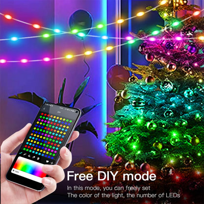 Guirnalda de Luces LED Inteligentes para Árbol de Navidad | Control por Bluetooth