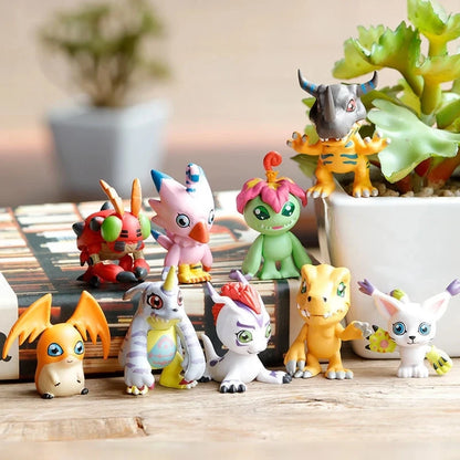 Set de Figuras de acción de Digimon Adventure de Tailmon, Gomamon, Patamon, Gabumon, Tentomon, Palmon, Piyomon, Agumon, 9 unidades