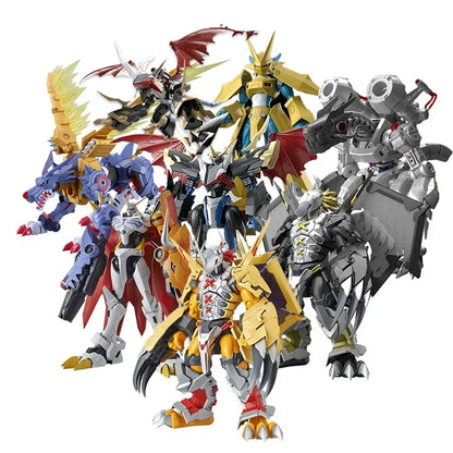 Bandai Figura de Acción de Digimon Adventure, Anime, Greymon, Garurumon, Dukemon