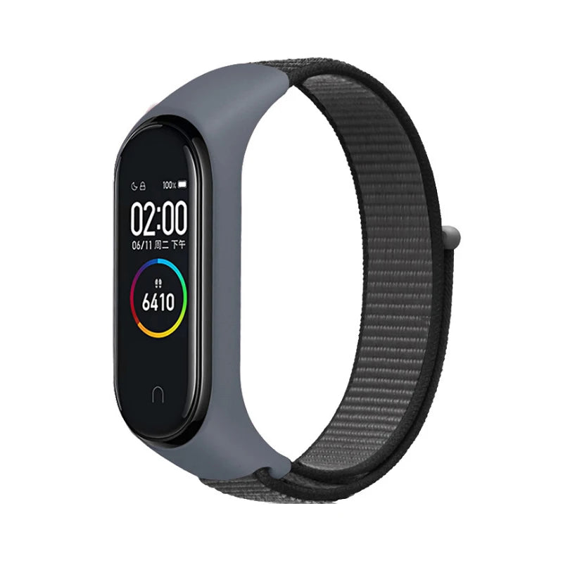 Correa Deportiva para Mi Band 3-10【Nailon Ajustable】- Pack 2 Unidades - Ligera y Transpirable