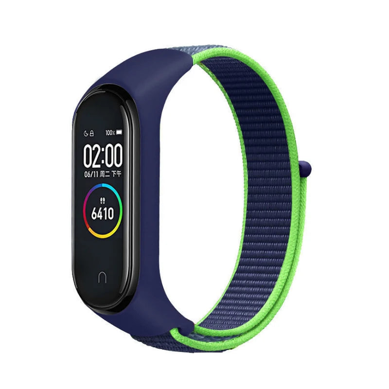 Correa Deportiva para Mi Band 3-10【Nailon Ajustable】- Pack 2 Unidades - Ligera y Transpirable