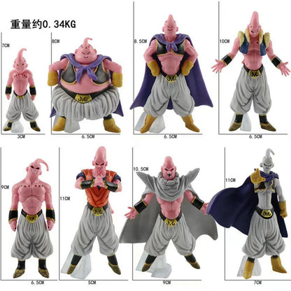 Figuras de acción de Dragon Ball Z, Majin Buu Fat Buu 8 piezas por juego