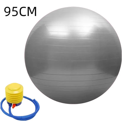 Pelota de Yoga y Pilates EXTRA GRANDE 【45-95 cm】- Anti Explosión, Ideal Gimnasio & Hogar