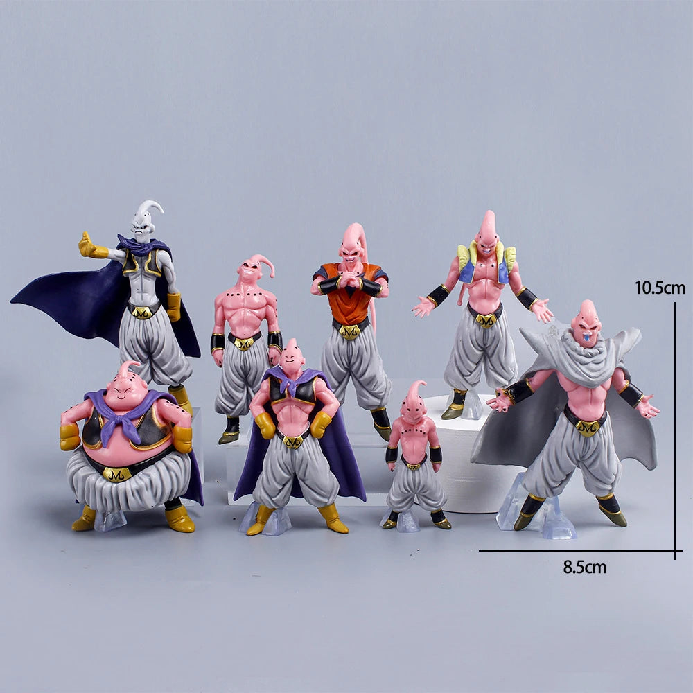 Figuras de acción de Dragon Ball Z, Majin Buu Fat Buu 8 piezas por juego